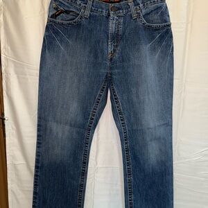 Ariat FR Blue Relaxed Fit Jeans with Natural Fading